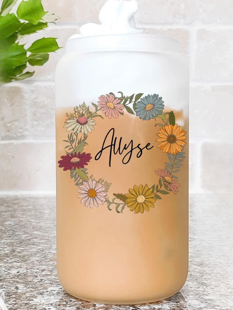 Personalized Iced Coffee Cup