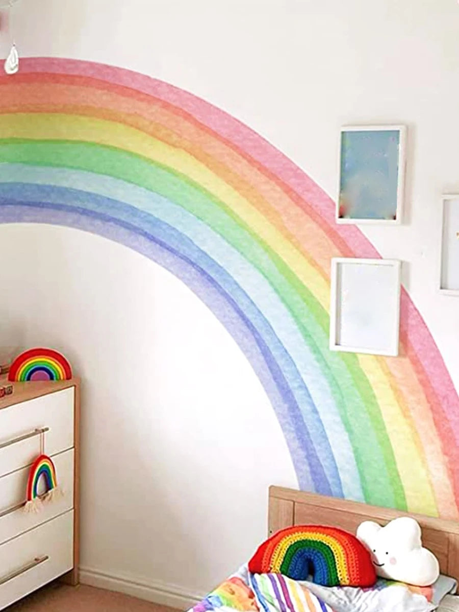 Rainbow Sticker Wall Art