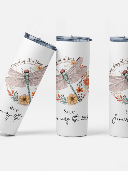 Personalized One Day At A TIme Tumbler