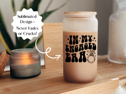 In My Engaged Era Iced Coffee Glass Cup