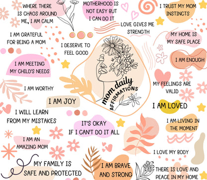 Mom Daily Affirmations Tumbler