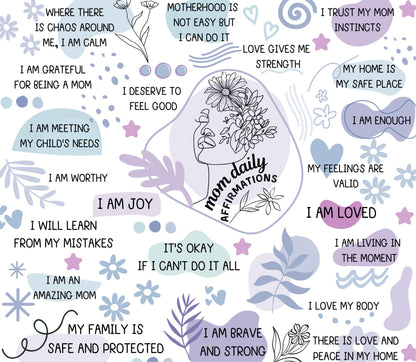 Mom Daily Affirmations Tumbler