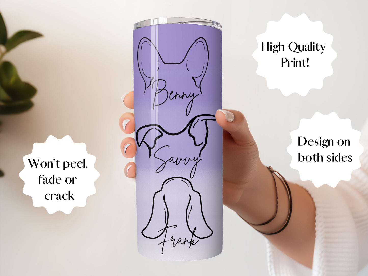 Personalized Dog Mom Tumbler