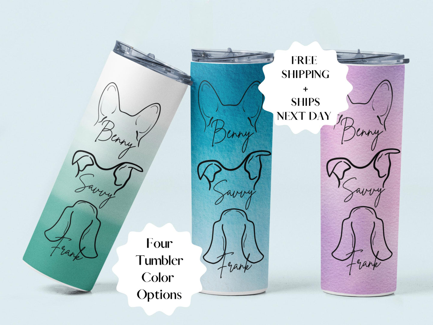 Personalized Dog Mom Tumbler