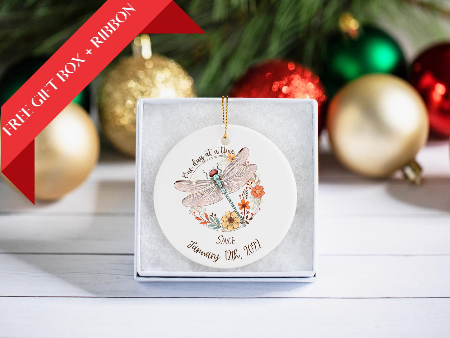 Sober Anniversary Ornament Gift