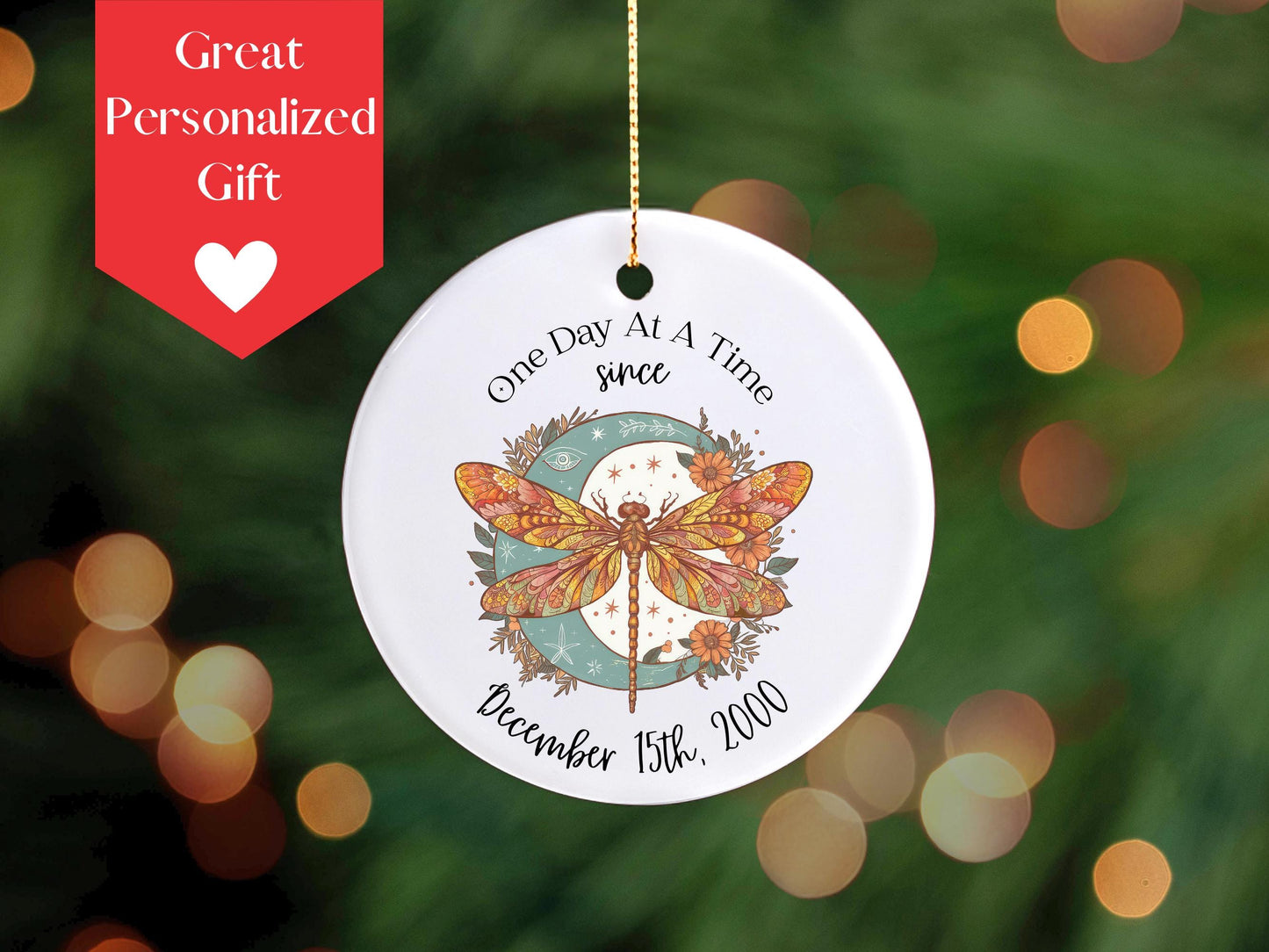 Sober Anniversary Ornament Gift