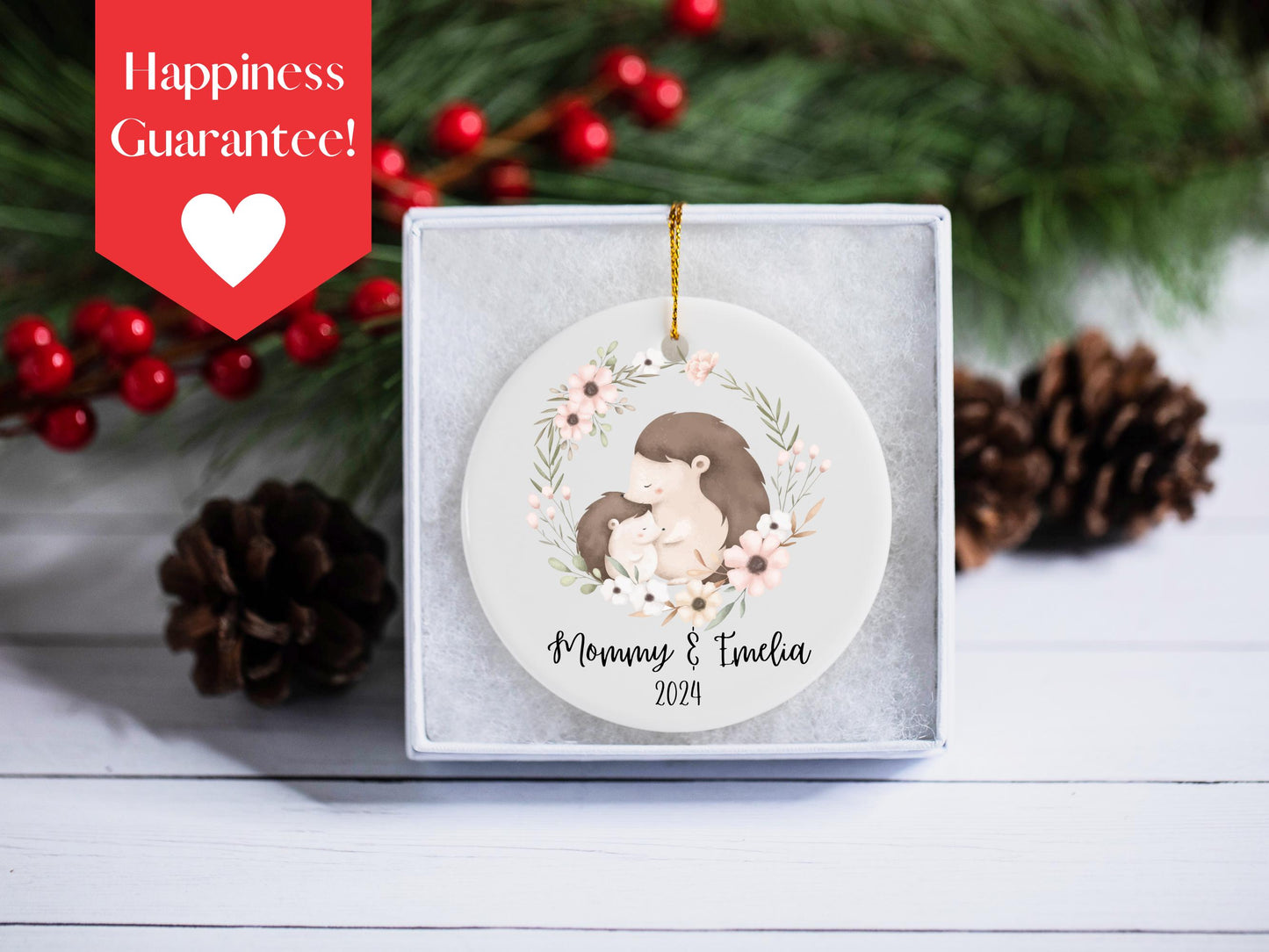 Personalized Mom and Daughter Christmas Ornament