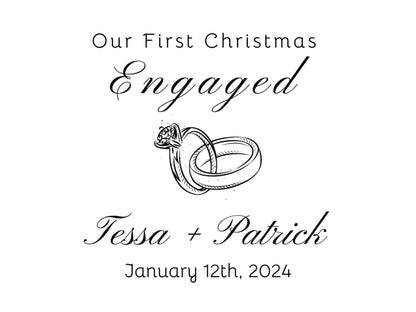 Engaged Christmas Ornament