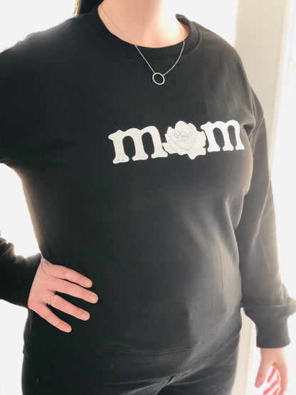 Mom Raising Badass Humans Crewneck Sweatshirt