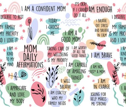 Mom Daily Positive Affirmations Tumbler
